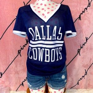 A31 RARE Exclusive VICTORIA'S SECRET PINK Dallas Cowboys NFL Football Jersey M